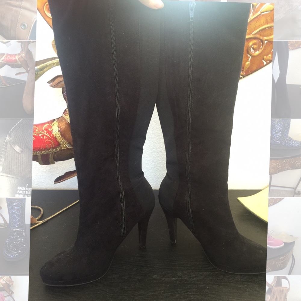 Long black boots